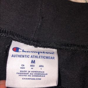 Black champion sweats